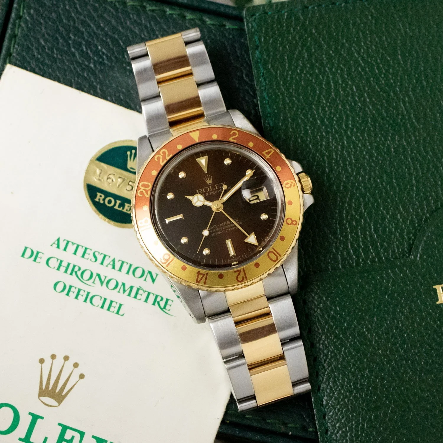 Vintage GMT-Master 16753 Root Beer Full Set