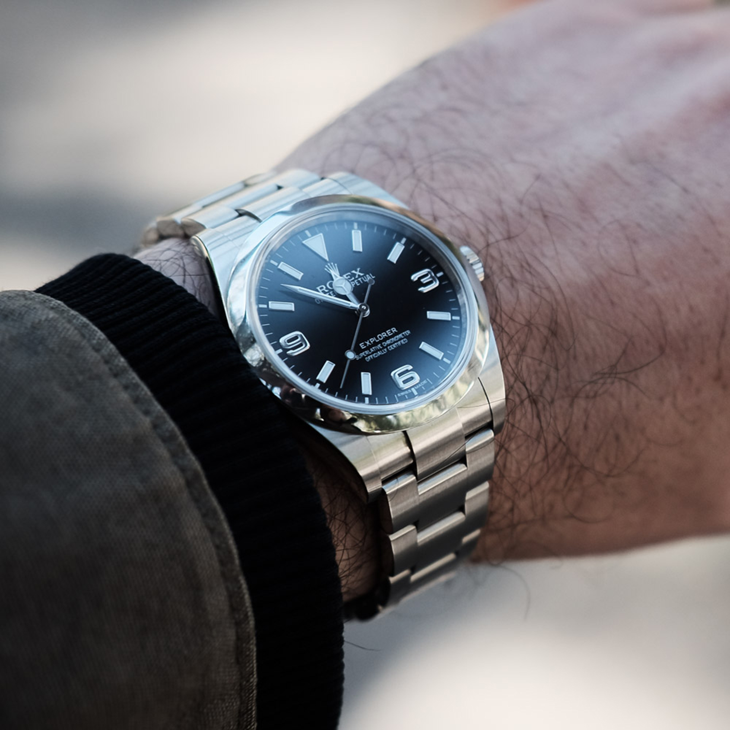 Explorer Black Dial 39mm
