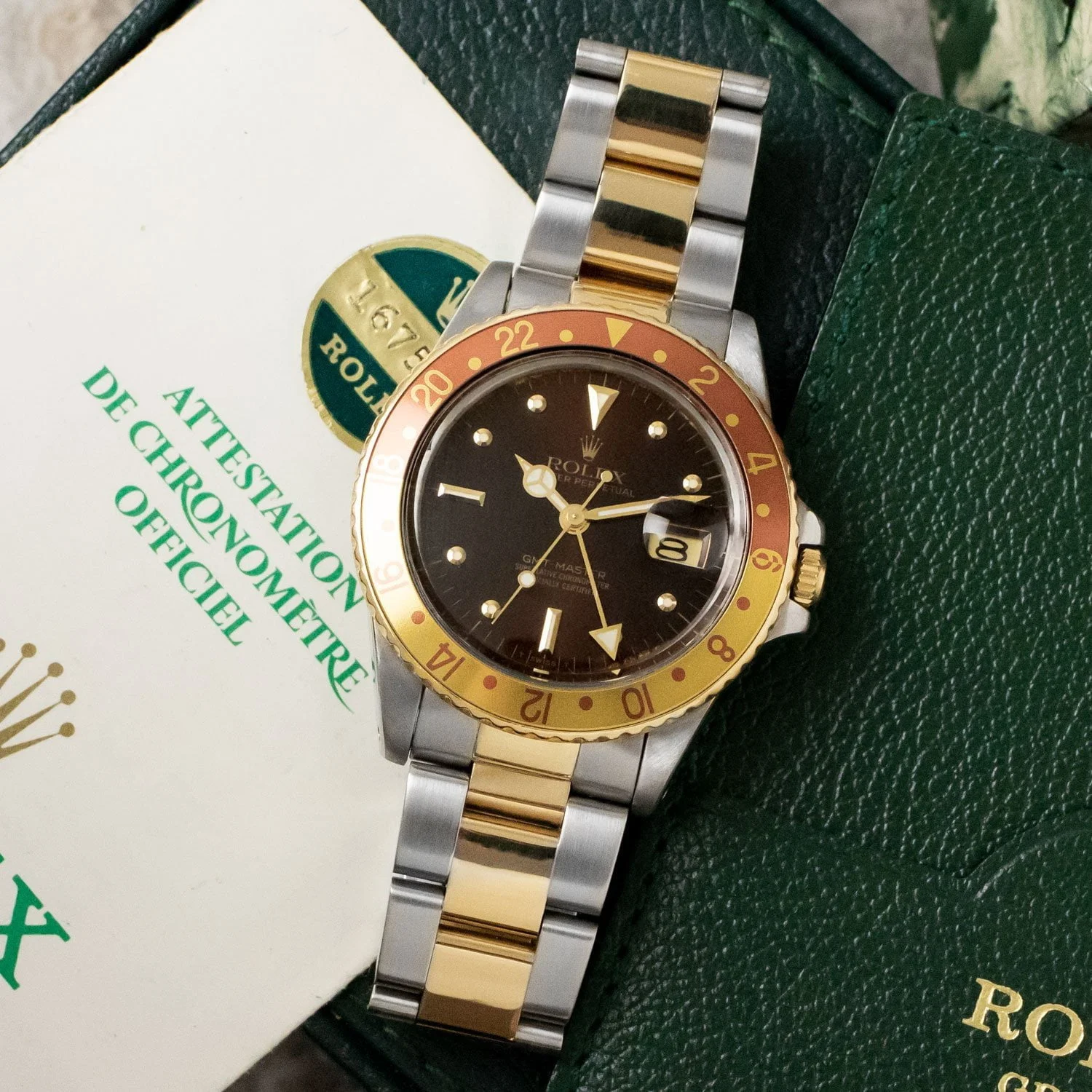 Vintage GMT-Master 16753 Root Beer Full Set