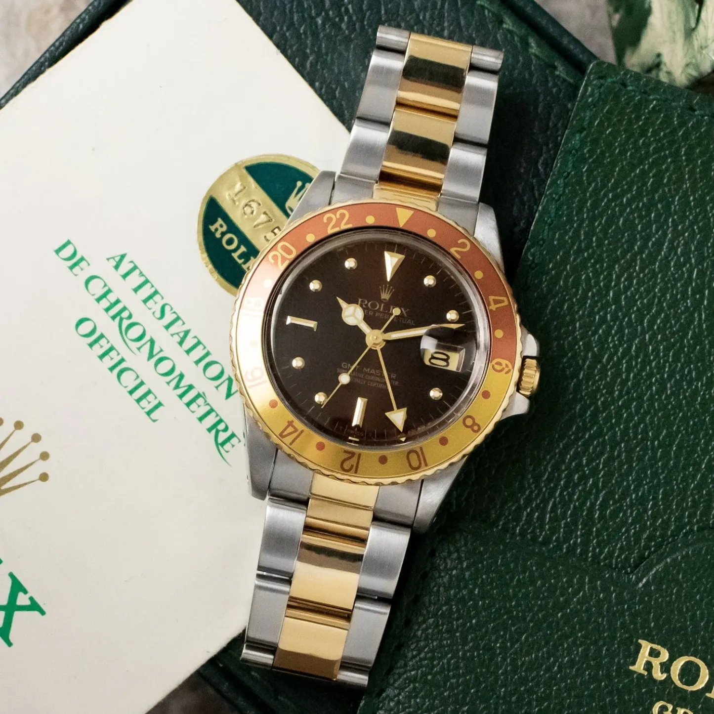 Vintage GMT-Master 16753 Root Beer Full Set