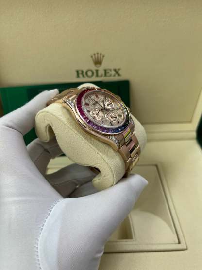 DAYTONA RAINBOW DIAMOND ROSE GOLD STAINLESS STEEL40mm