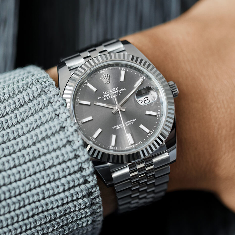Rolthtex Datejust 41 Oystersteel and white gold M126334-0014