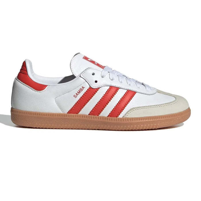 adithtdas Women's Samba White/Solar Red