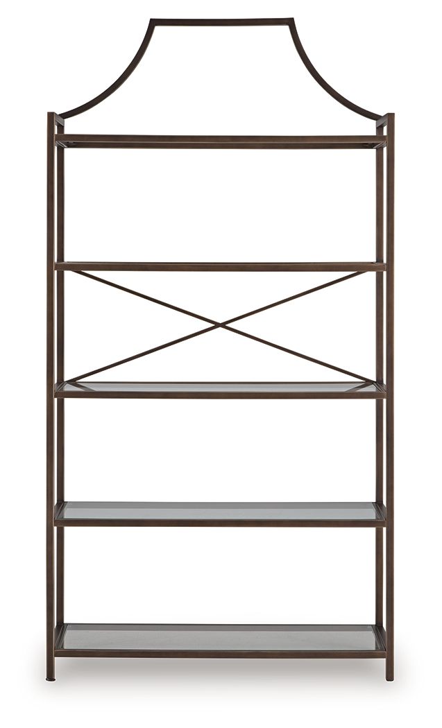 Bornly - Bookcase - Antique Bronze Finish
