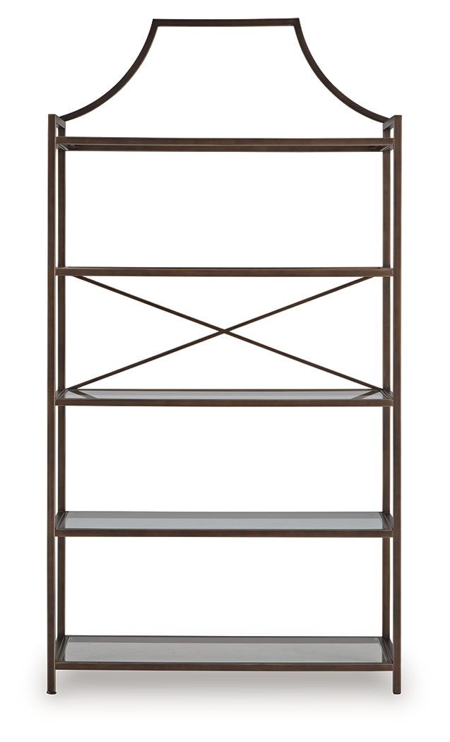 Bornly - Bookcase - Antique Bronze Finish
