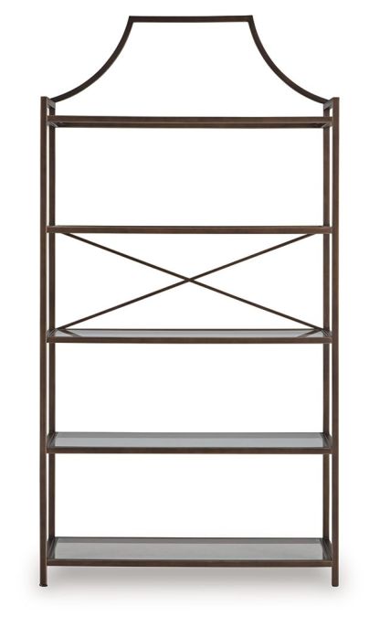 Bornly - Bookcase - Antique Bronze Finish