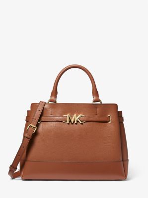 Reed Large Leather Belted Satchel