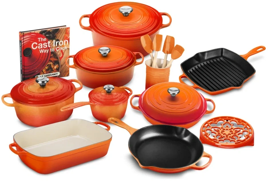 🔥Clearance Sale🔥 Signature 21-Piece Cast Iron Cookware Set