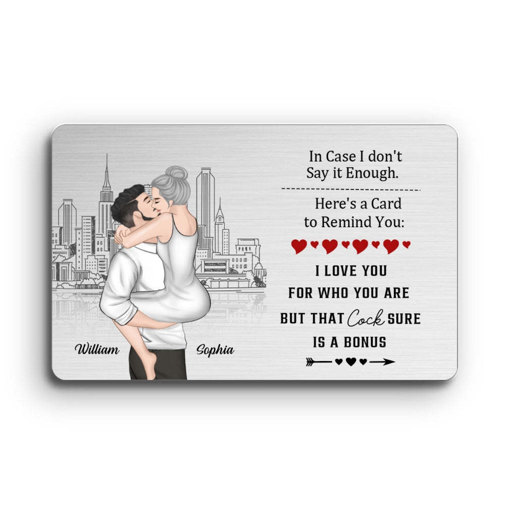 Anniversary Reminder Card - Personalized Custom Wallet Card