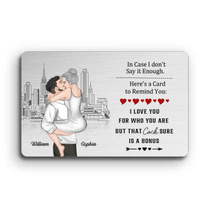 Anniversary Reminder Card - Personalized Custom Wallet Card
