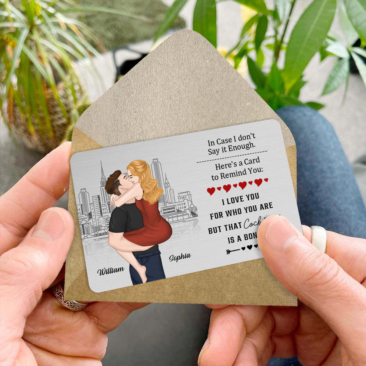 Anniversary Reminder Card - Personalized Custom Wallet Card