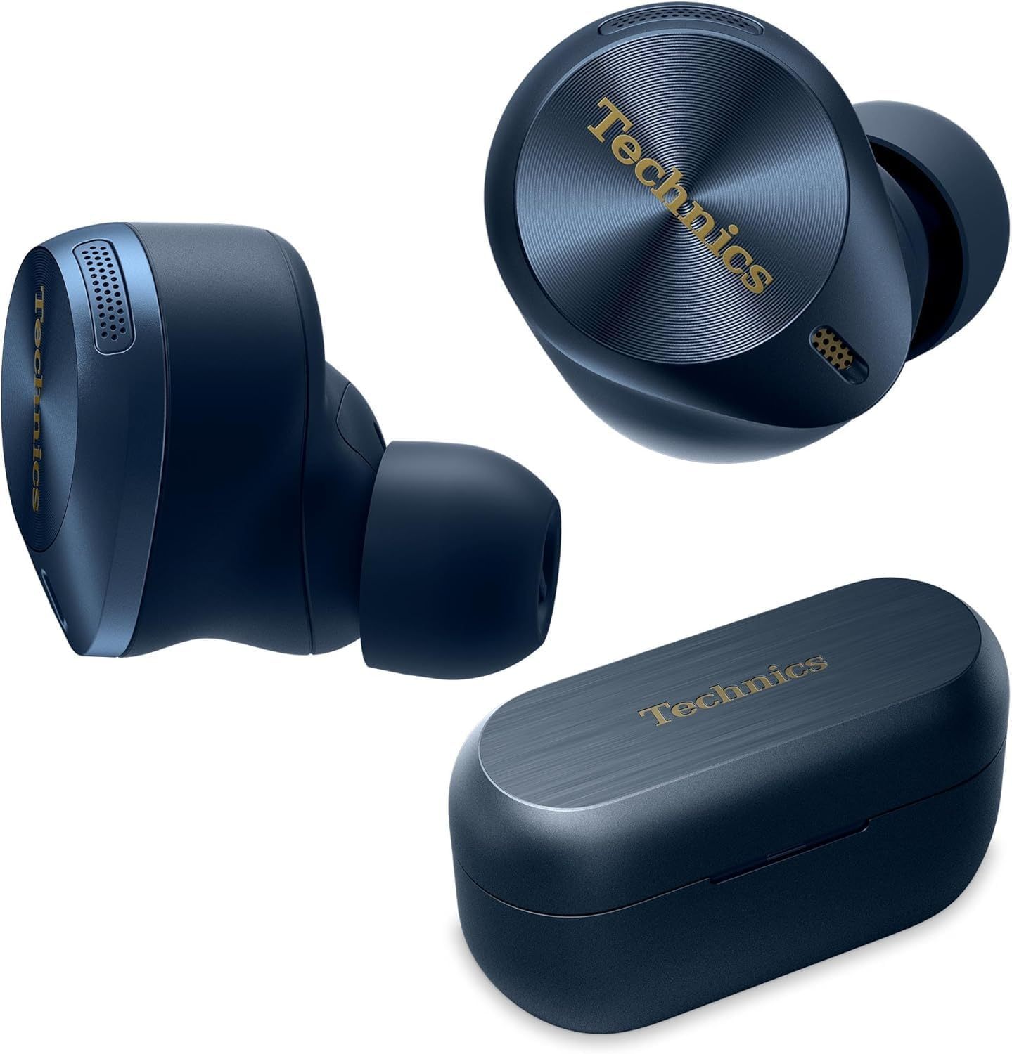 Technics Premium Hi-Fi True Wireless Bluetooth Earbuds with Advanced Noise Cancelling, 3 Device Multipoint Connectivity, Hi-Res Audio + Enhanced Calling Wireless Earbuds - EAH-AZ80-K (Black)