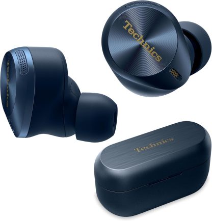 Technics Premium Hi-Fi True Wireless Bluetooth Earbuds with Advanced Noise Cancelling, 3 Device Multipoint Connectivity, Hi-Res Audio + Enhanced Calling Wireless Earbuds - EAH-AZ80-K (Black)