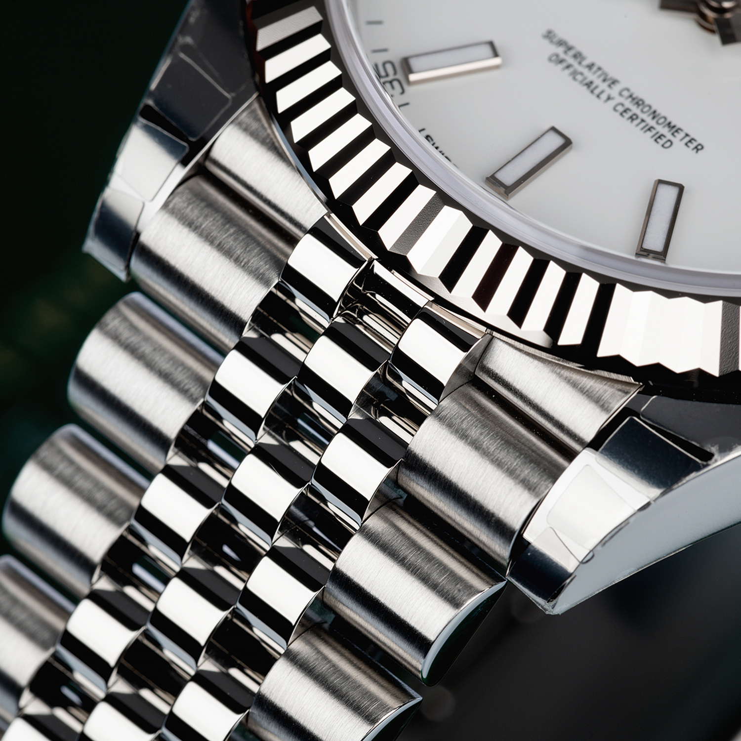 Rolthtex Datejust 41 Oystersteel and 18K White Gold 41 mm White Dial 126334-0010