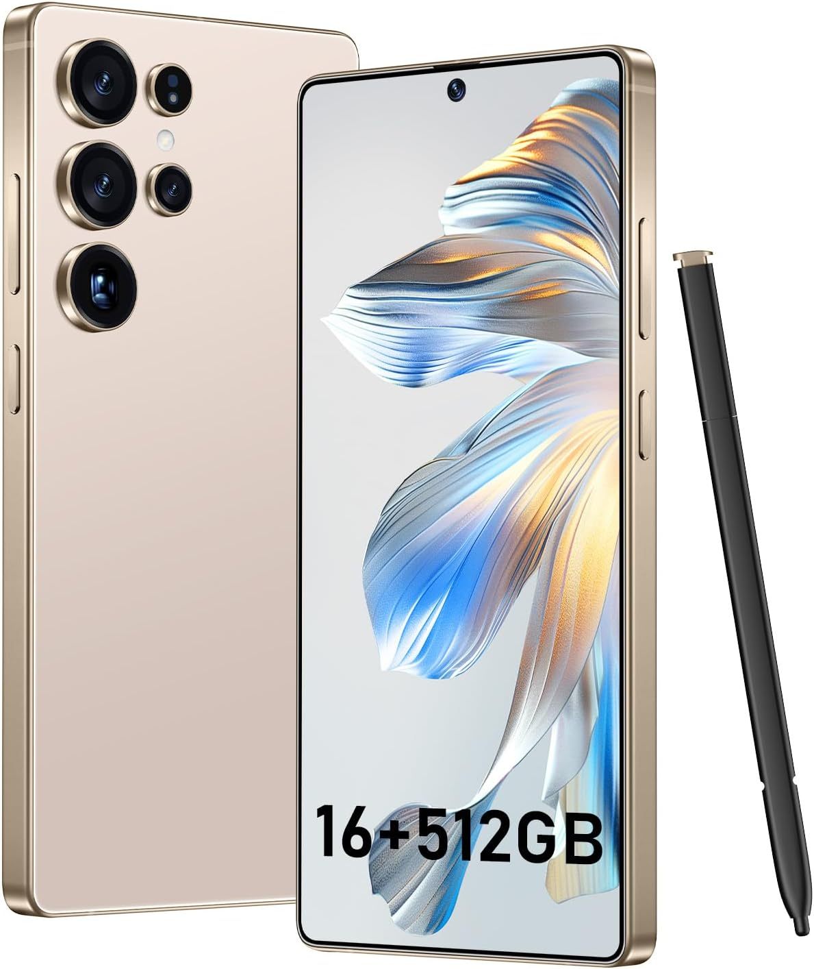 BXV I25 Ultra 16+512GB Smartphone - 7000mAh Battery, 6.99-inch Display, Built-in Pen, Android 14, Snapdragon 8 Gen3, 68MP+108MP Camera Outperform Competitors in Speed & Power (Green)