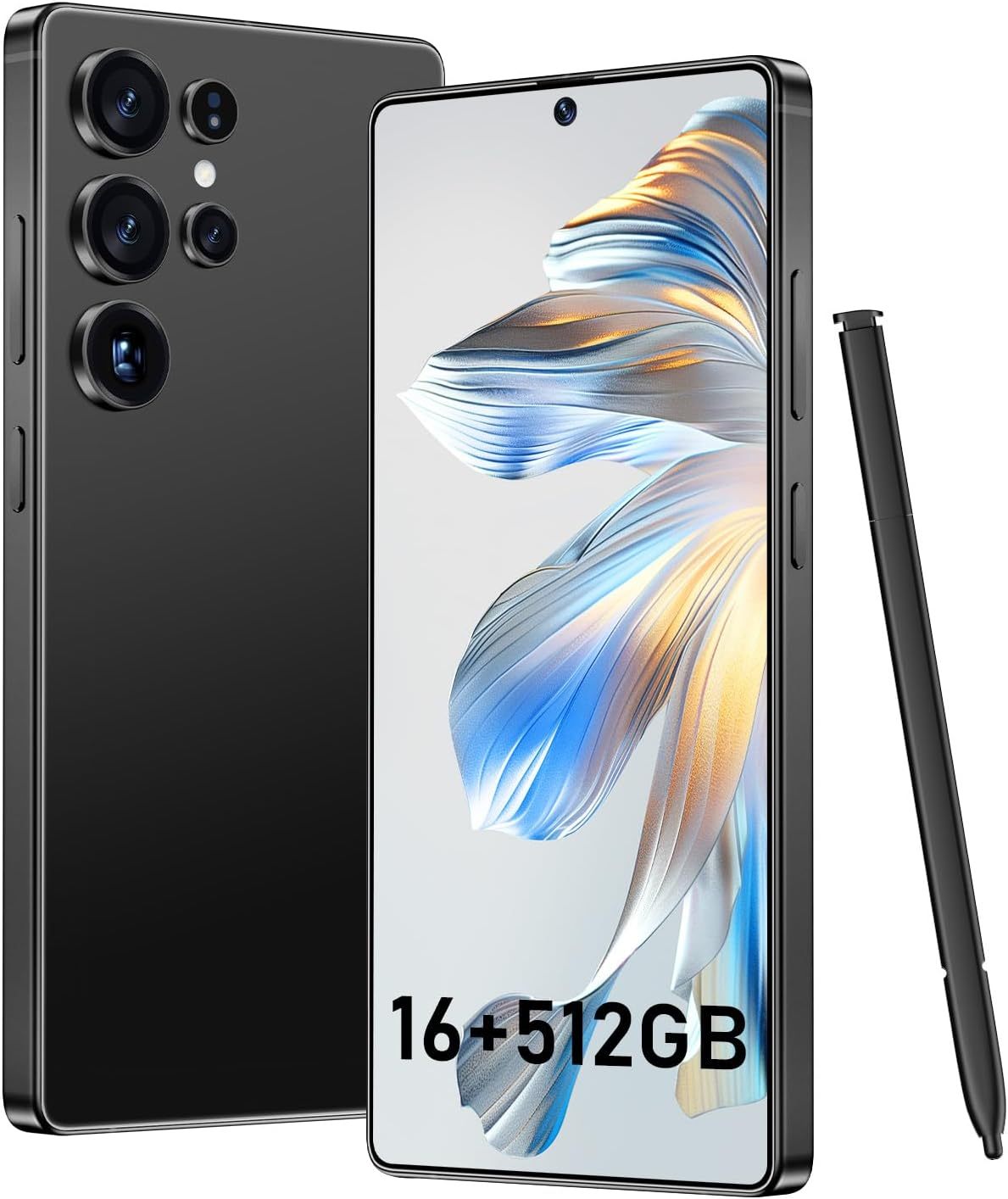 BXV I25 Ultra 16+512GB Smartphone - 7000mAh Battery, 6.99-inch Display, Built-in Pen, Android 14, Snapdragon 8 Gen3, 68MP+108MP Camera Outperform Competitors in Speed & Power (Green)