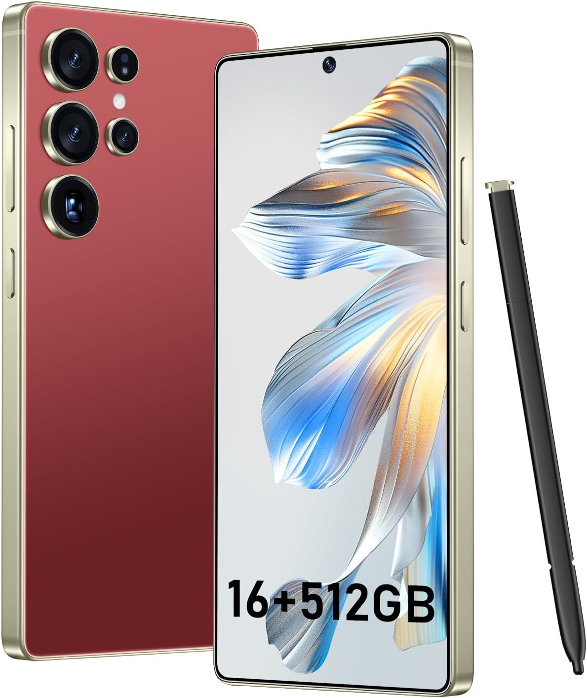 BXV I25 Ultra 16+512GB Smartphone - 7000mAh Battery, 6.99-inch Display, Built-in Pen, Android 14, Snapdragon 8 Gen3, 68MP+108MP Camera Outperform Competitors in Speed & Power (Green)