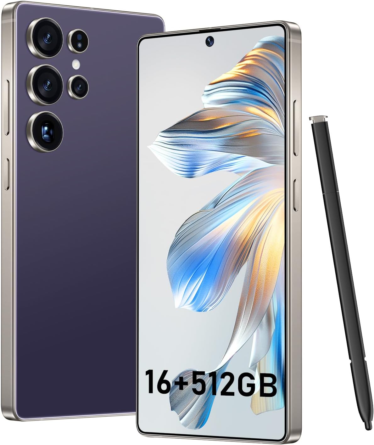 BXV I25 Ultra 16+512GB Smartphone - 7000mAh Battery, 6.99-inch Display, Built-in Pen, Android 14, Snapdragon 8 Gen3, 68MP+108MP Camera Outperform Competitors in Speed & Power (Green)