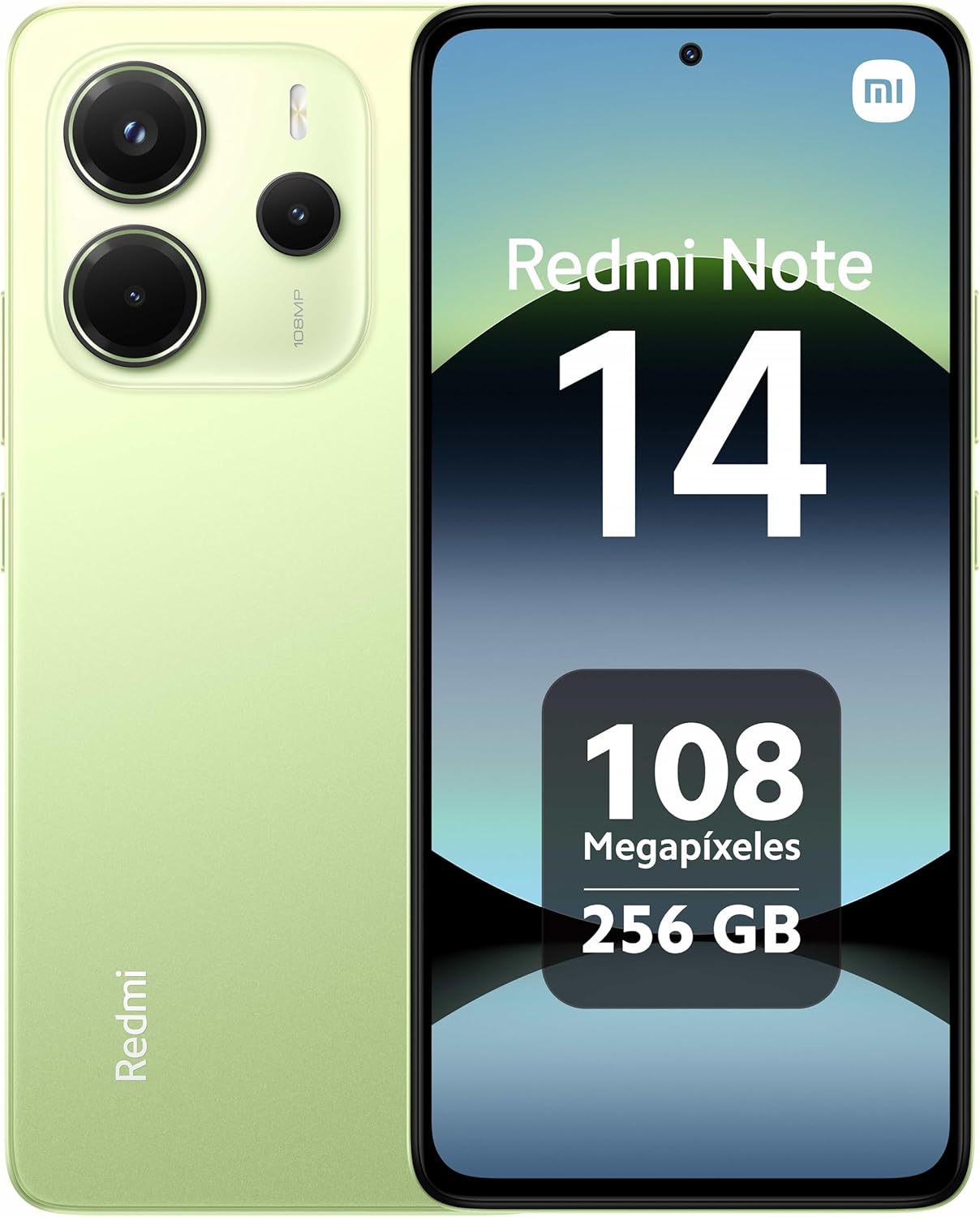 Xiaomi Redmi Note 14 4G LTE (for Tmobile Mint Tello Global) (256GB + 8GB) 6.67" 120Hz 108MP AI Camera Global Version Dual Sim (Midnight Black)