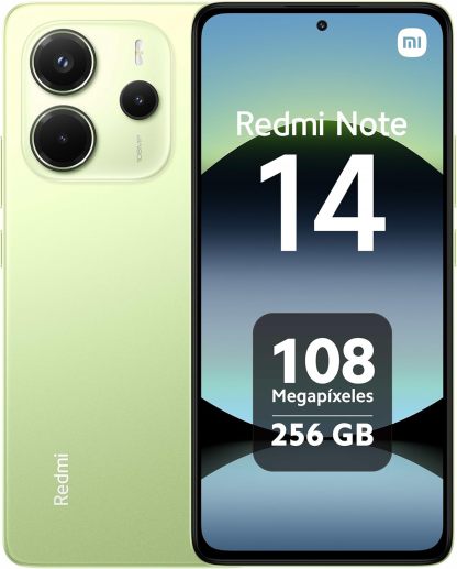 Xiaomi Redmi Note 14 4G LTE (for Tmobile Mint Tello Global) (256GB + 8GB) 6.67" 120Hz 108MP AI Camera Global Version Dual Sim (Midnight Black)