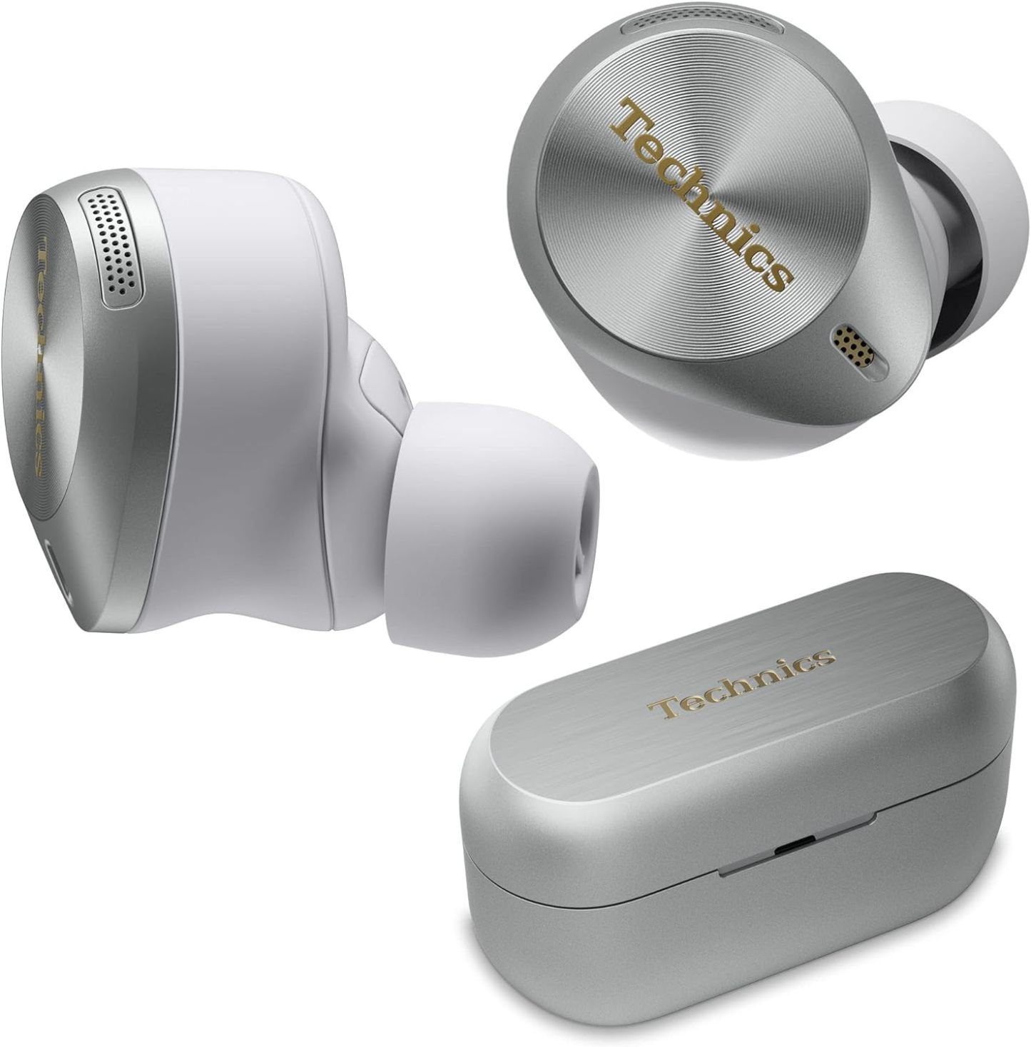 Technics Premium Hi-Fi True Wireless Bluetooth Earbuds with Advanced Noise Cancelling, 3 Device Multipoint Connectivity, Hi-Res Audio + Enhanced Calling Wireless Earbuds - EAH-AZ80-K (Black)