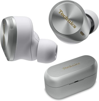 Technics Premium Hi-Fi True Wireless Bluetooth Earbuds with Advanced Noise Cancelling, 3 Device Multipoint Connectivity, Hi-Res Audio + Enhanced Calling Wireless Earbuds - EAH-AZ80-K (Black)