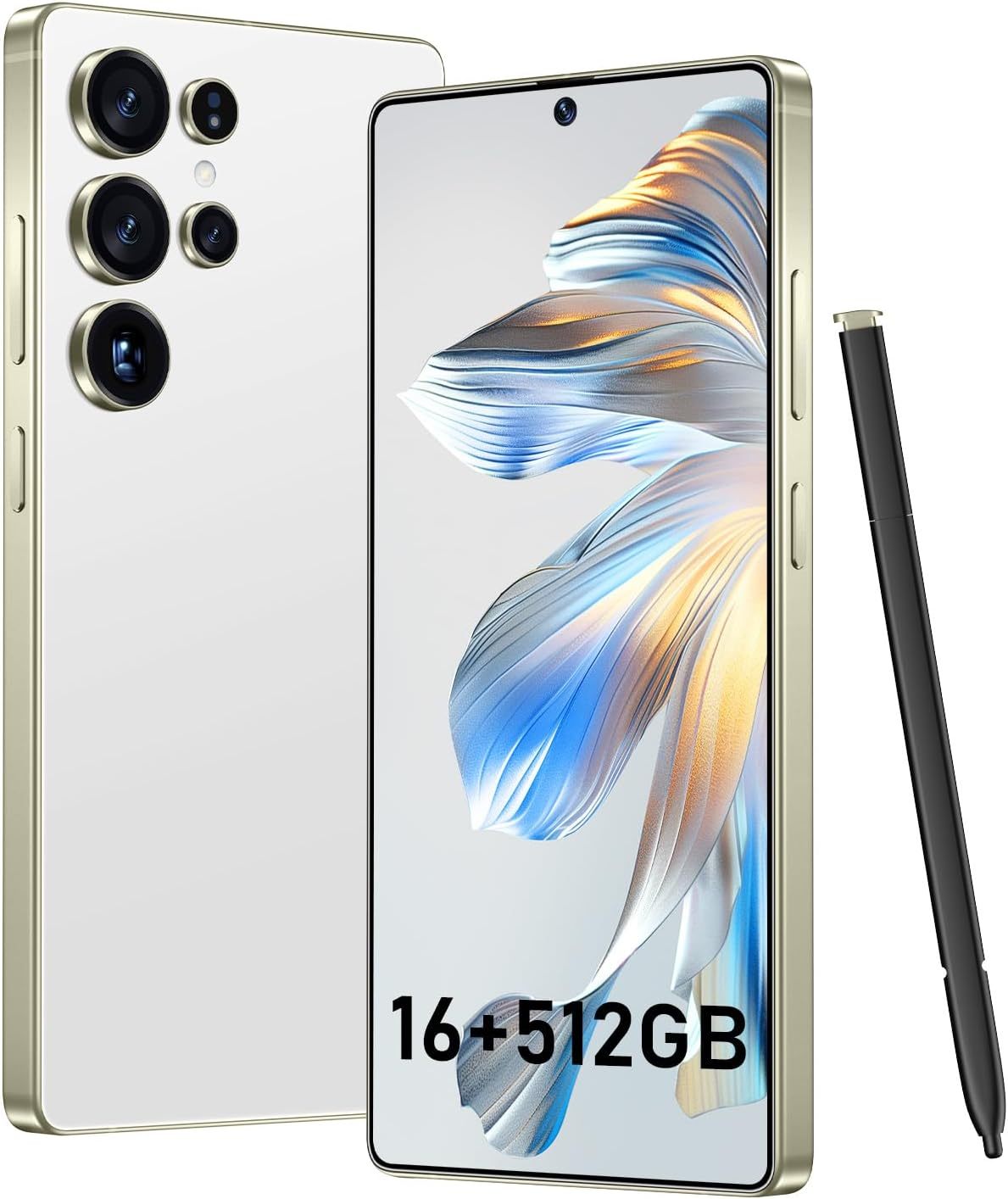 BXV I25 Ultra 16+512GB Smartphone - 7000mAh Battery, 6.99-inch Display, Built-in Pen, Android 14, Snapdragon 8 Gen3, 68MP+108MP Camera Outperform Competitors in Speed & Power (Green)