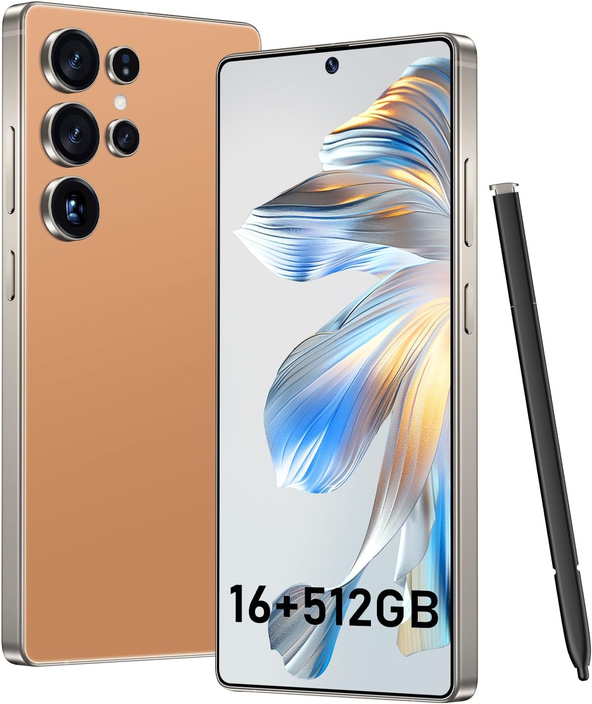 BXV I25 Ultra 16+512GB Smartphone - 7000mAh Battery, 6.99-inch Display, Built-in Pen, Android 14, Snapdragon 8 Gen3, 68MP+108MP Camera Outperform Competitors in Speed & Power (Green)