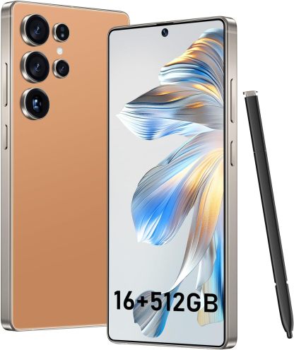 BXV I25 Ultra 16+512GB Smartphone - 7000mAh Battery, 6.99-inch Display, Built-in Pen, Android 14, Snapdragon 8 Gen3, 68MP+108MP Camera Outperform Competitors in Speed & Power (Green)