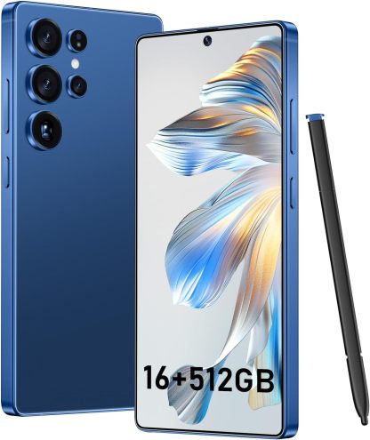 BXV I25 Ultra 16+512GB Smartphone - 7000mAh Battery, 6.99-inch Display, Built-in Pen, Android 14, Snapdragon 8 Gen3, 68MP+108MP Camera Outperform Competitors in Speed & Power (Green)