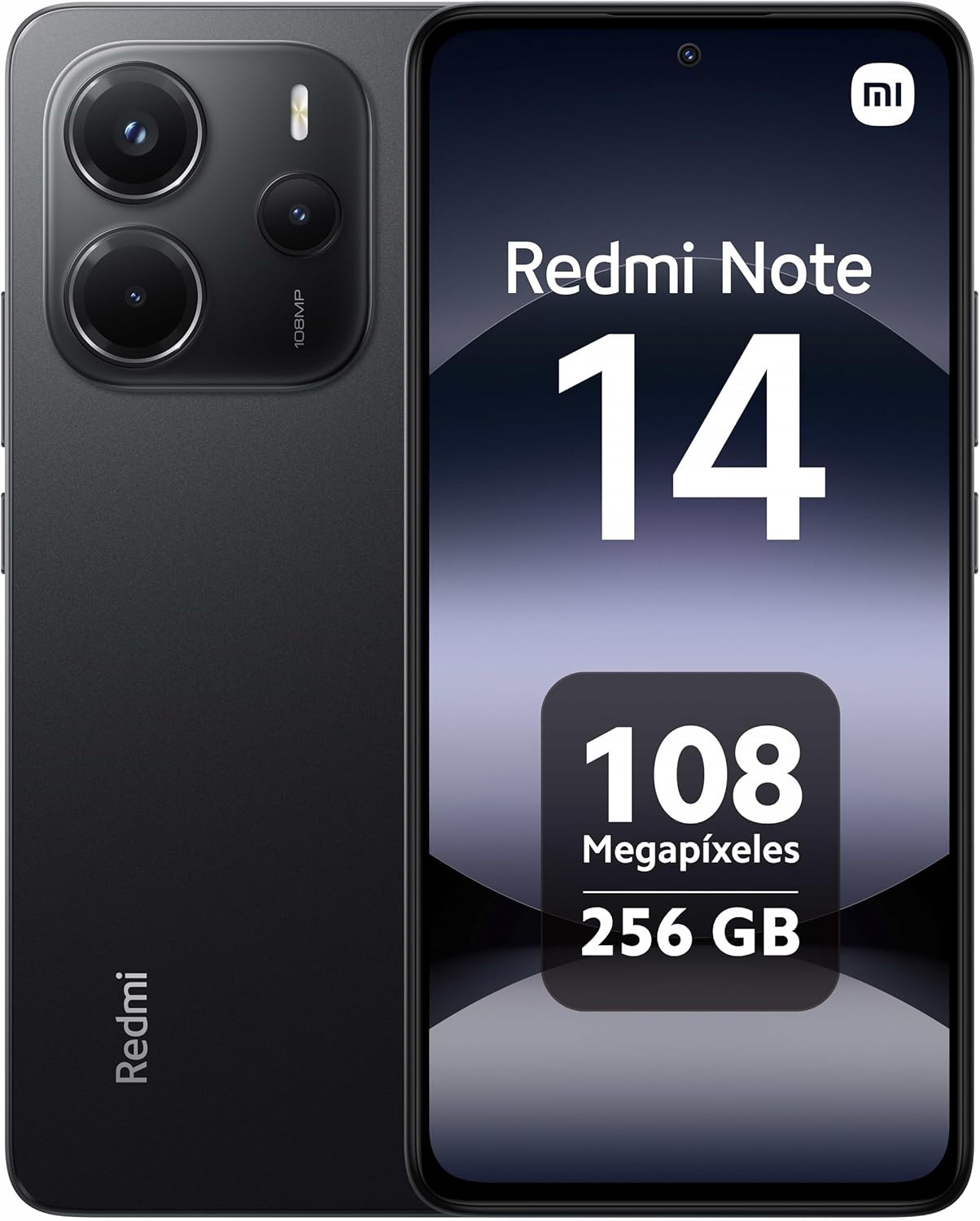 Xiaomi Redmi Note 14 4G LTE (for Tmobile Mint Tello Global) (256GB + 8GB) 6.67" 120Hz 108MP AI Camera Global Version Dual Sim (Midnight Black)