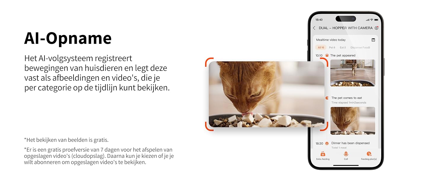 PETKIT Automatische Kattenvoerautomaat met Camera