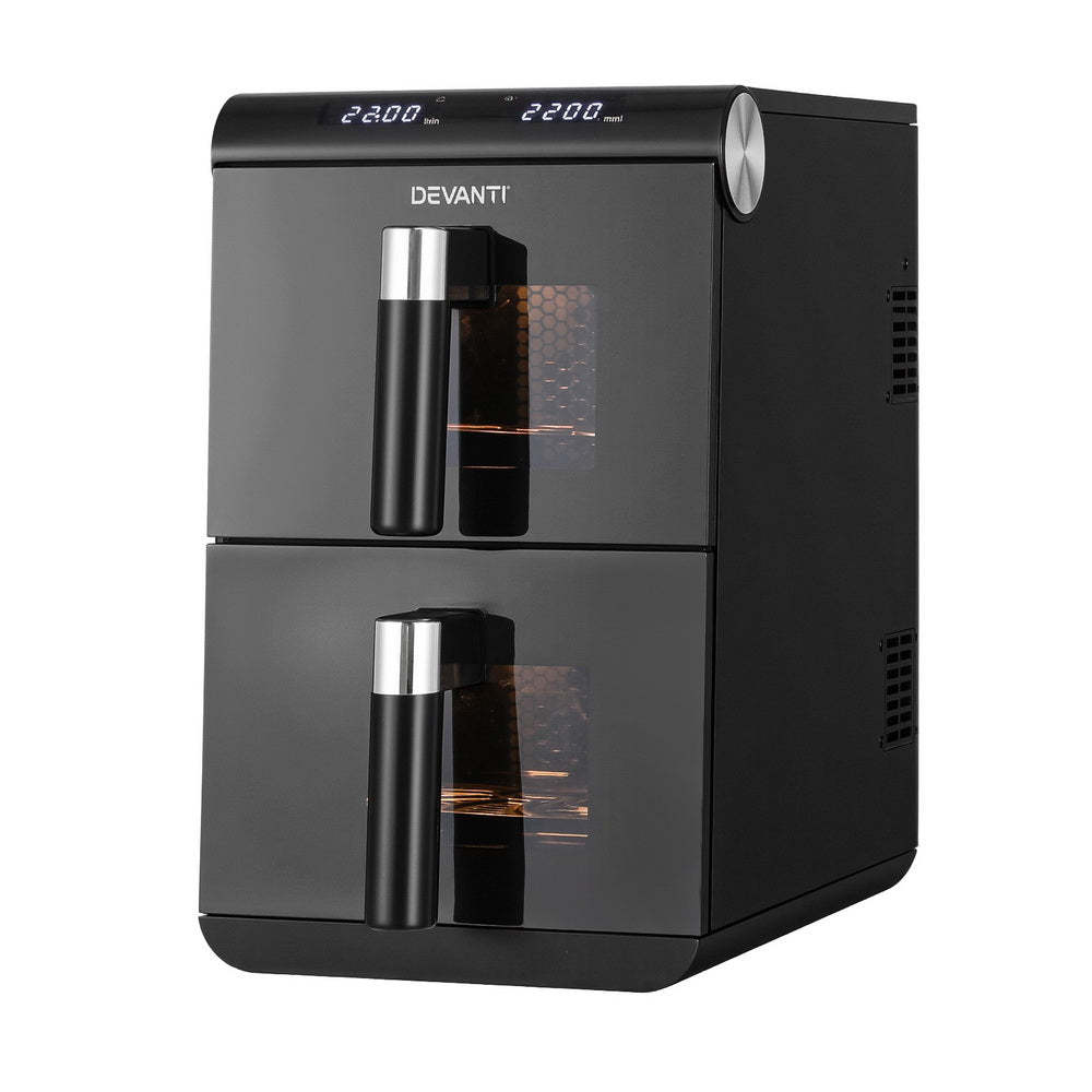 Devanti Air Fryer Oven 11L Dual Zone Fryers