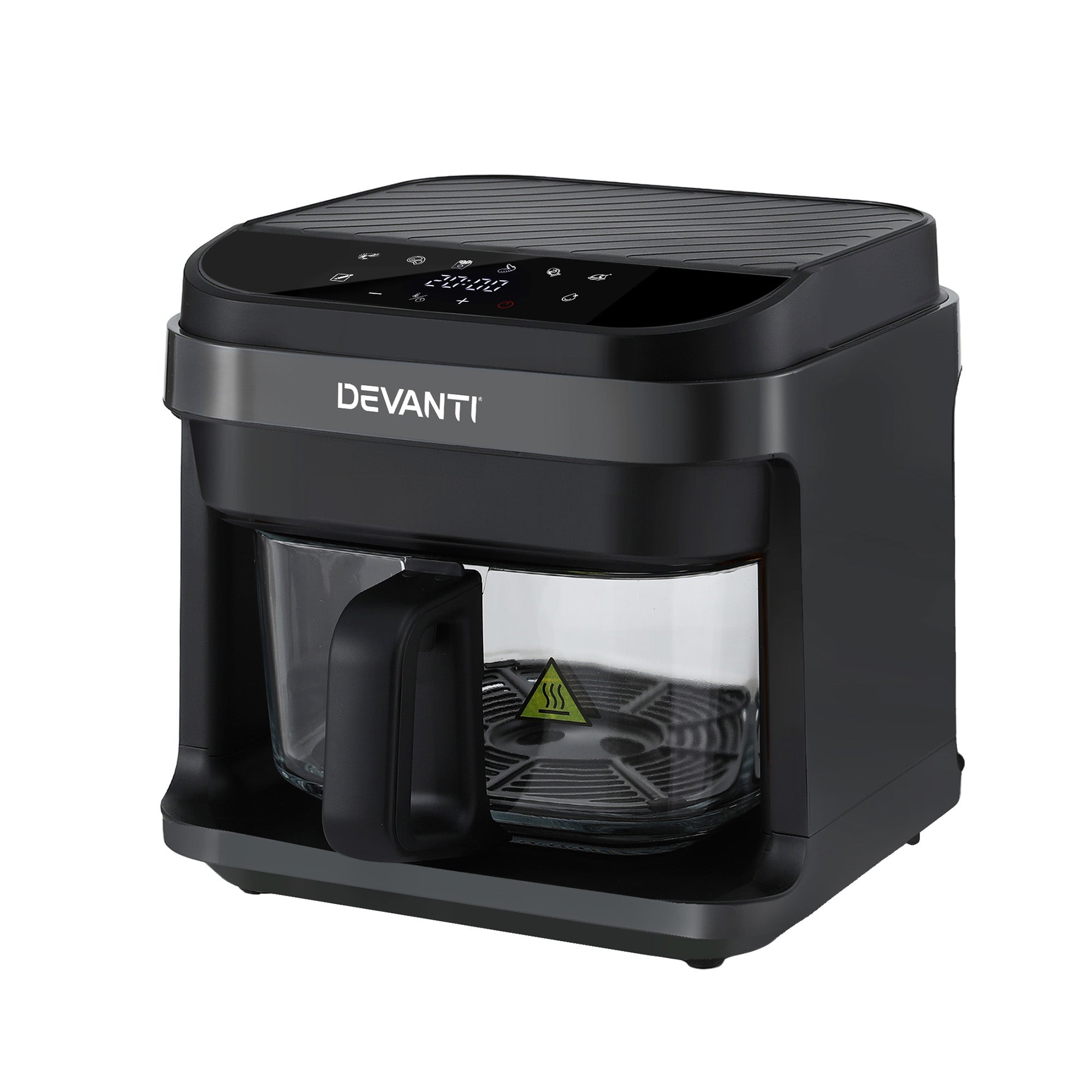 Devanti Air Fryer 5.5L Touch Control Electric Cooker 1200W Black