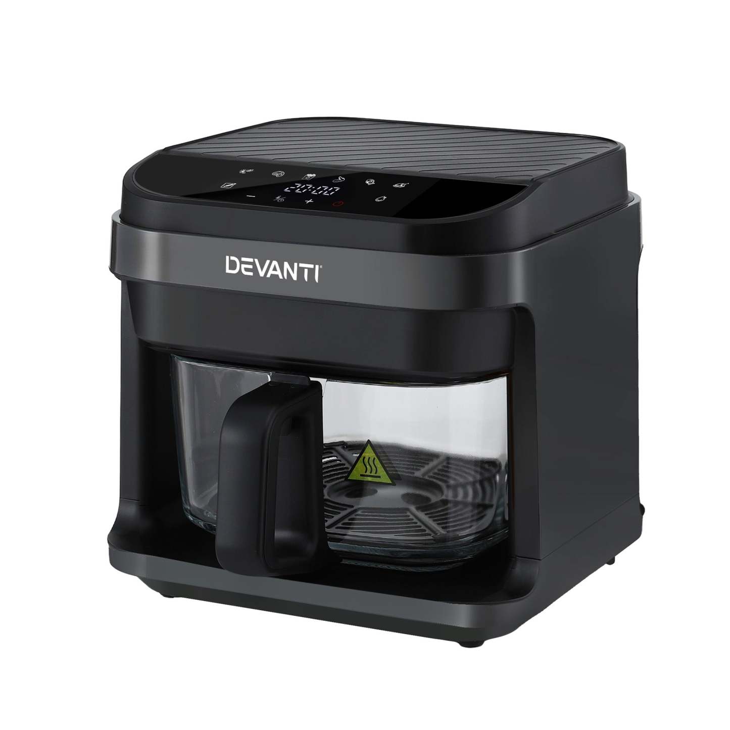 Devanti Air Fryer 5.5L Touch Control Electric Cooker 1200W Black