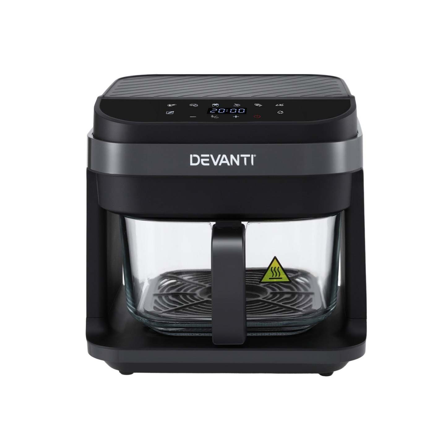 Devanti Air Fryer 5.5L Touch Control Electric Cooker 1200W Black
