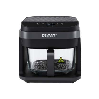 Devanti Air Fryer 5.5L Touch Control Electric Cooker 1200W Black