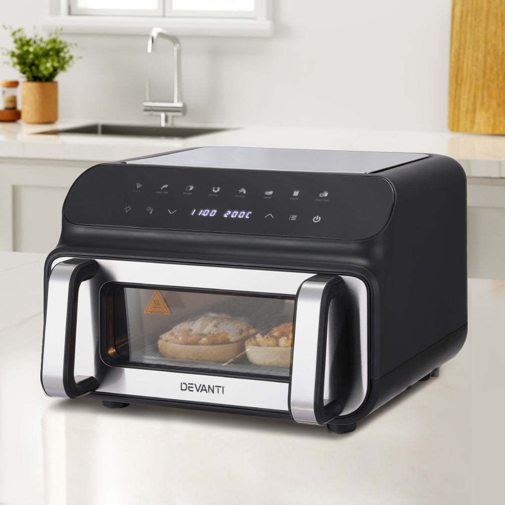 Devanti Air Fryer 10L LCD Kitchen Oven