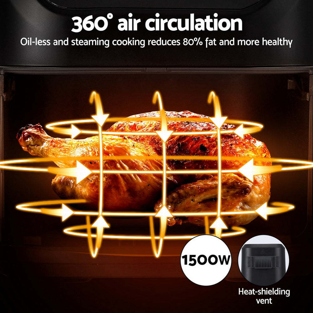 Devanti Air Fryer 5L W/ LCD Touch 1500W