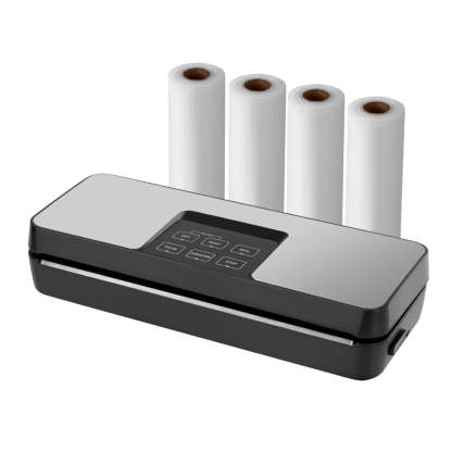 Devanti Food Vacuum Sealer Machine Auto Seal Cutter 5 Modes Storage Bags 4 Rolls