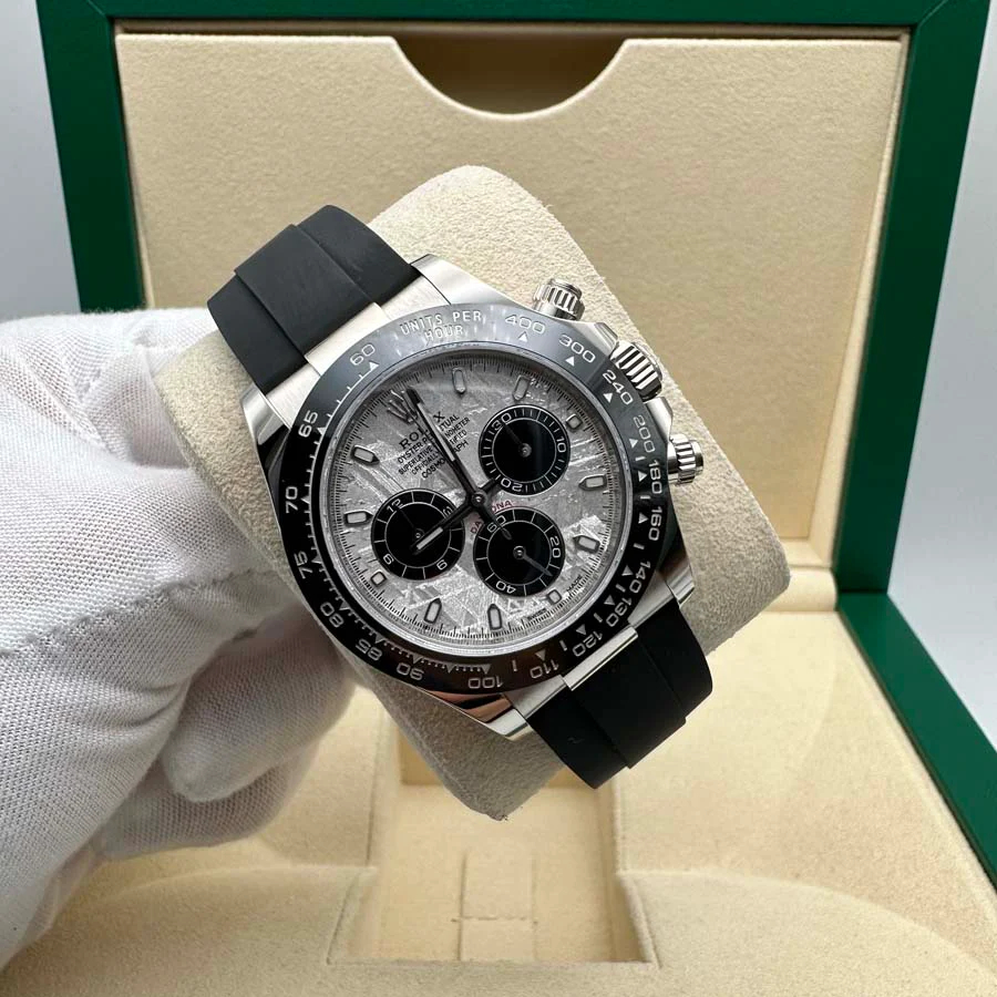 Cosmograph Daytona 116519LN White Gold Meteorite Dial