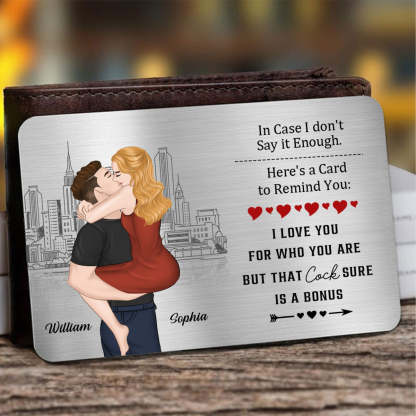 Anniversary Reminder Card - Personalized Custom Wallet Card
