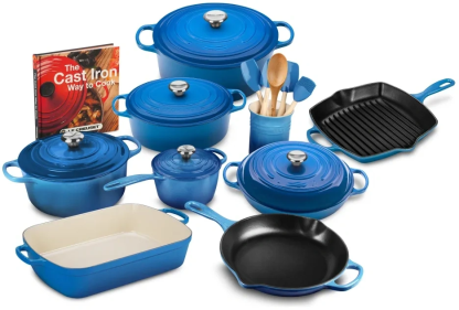 🔥Clearance Sale🔥 Signature 21-Piece Cast Iron Cookware Set