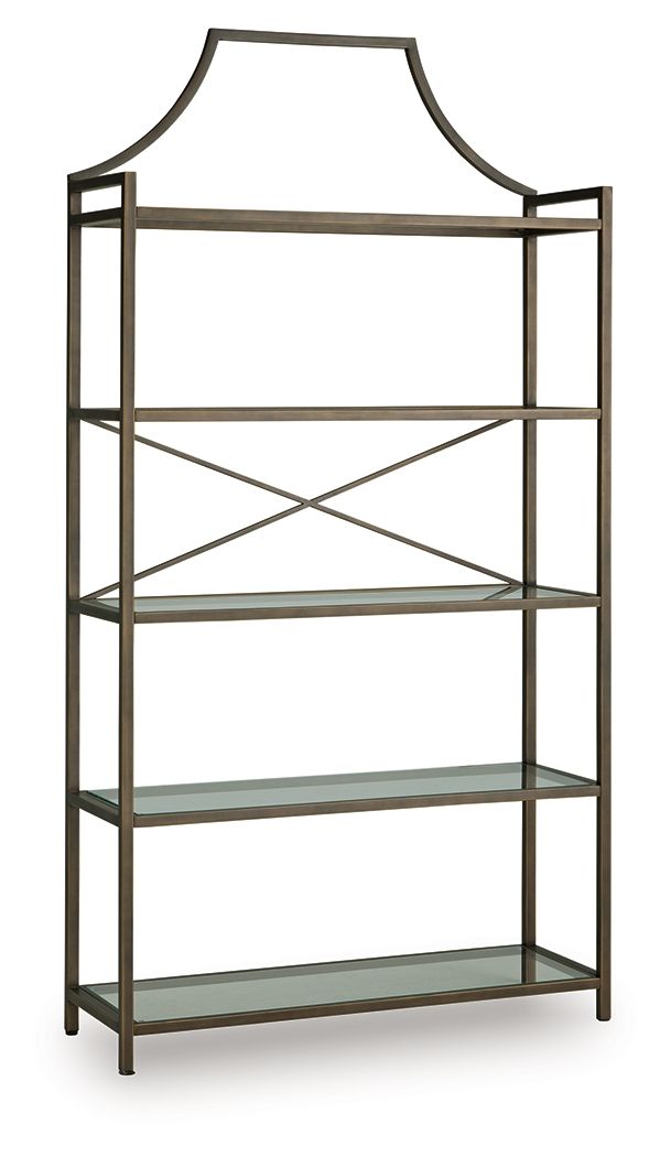 Bornly - Bookcase - Antique Bronze Finish