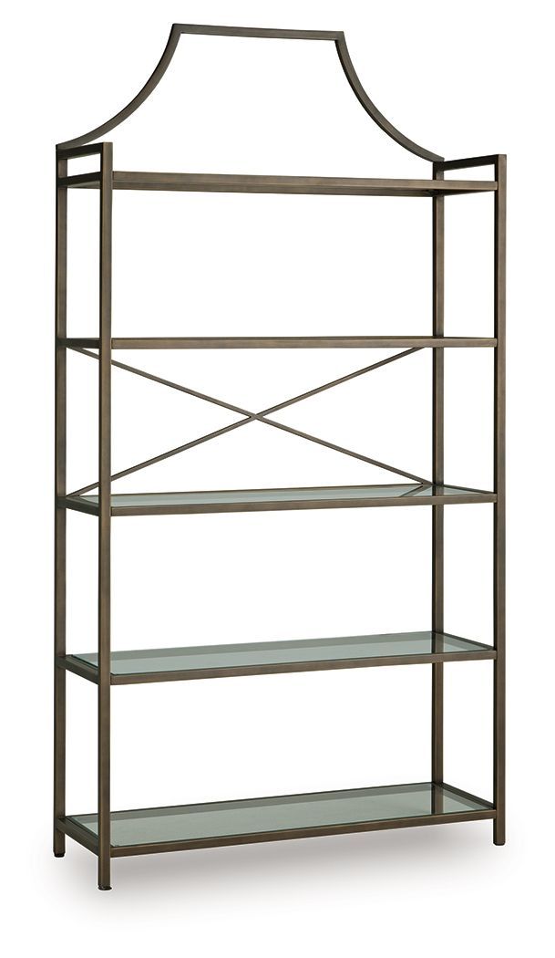 Bornly - Bookcase - Antique Bronze Finish