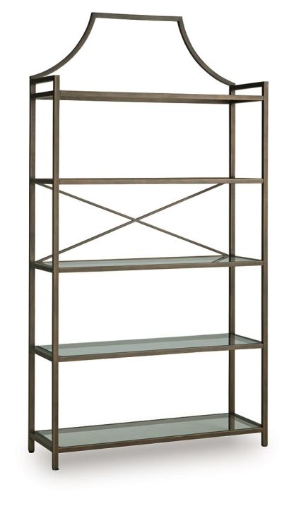 Bornly - Bookcase - Antique Bronze Finish