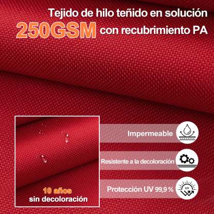 Patioslife Aegis Pro | Parasol Lateral Excéntrico 3x3m con LED Solar — Estructura de Aluminio Termolacado, Sombrilla Inclinable y Giratoria 360°