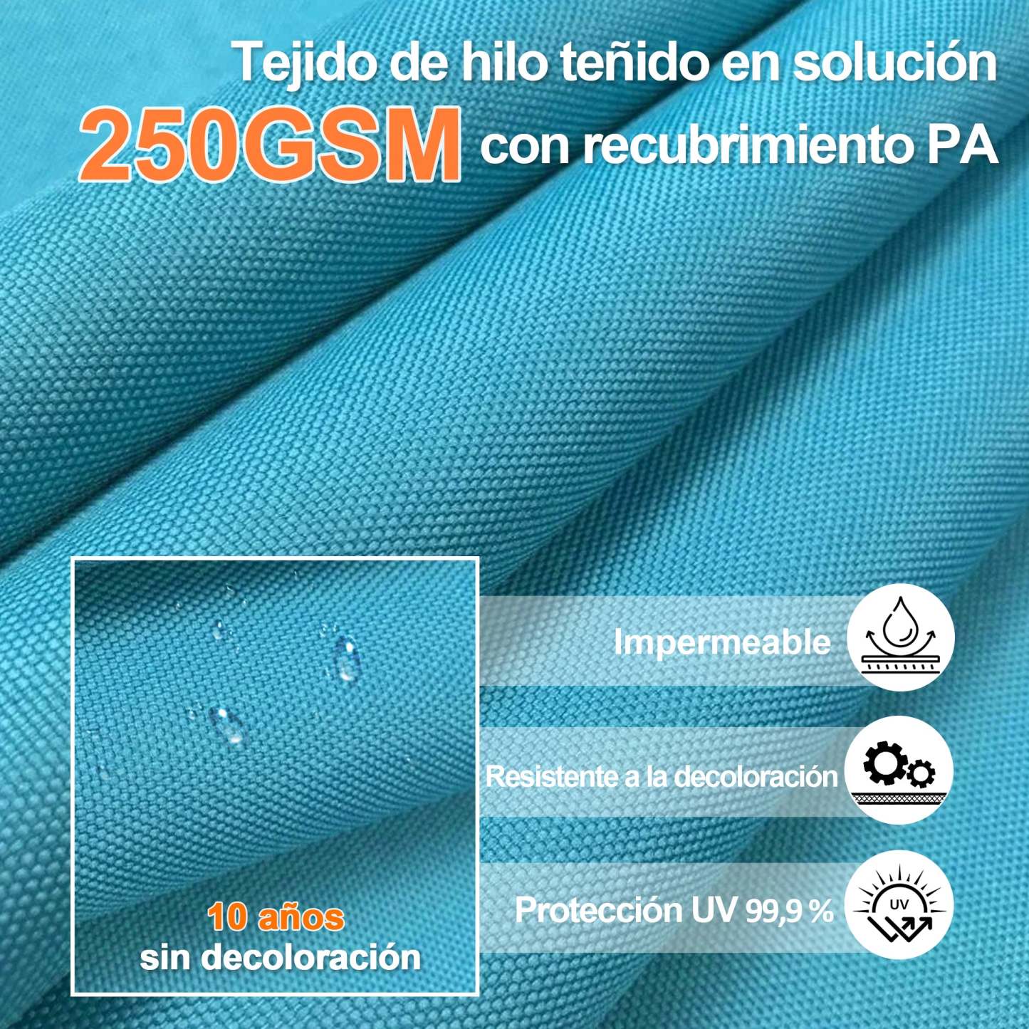 Patioslife Aegis Pro | Parasol Lateral Excéntrico 3x3m con LED Solar — Estructura de Aluminio Termolacado, Sombrilla Inclinable y Giratoria 360°