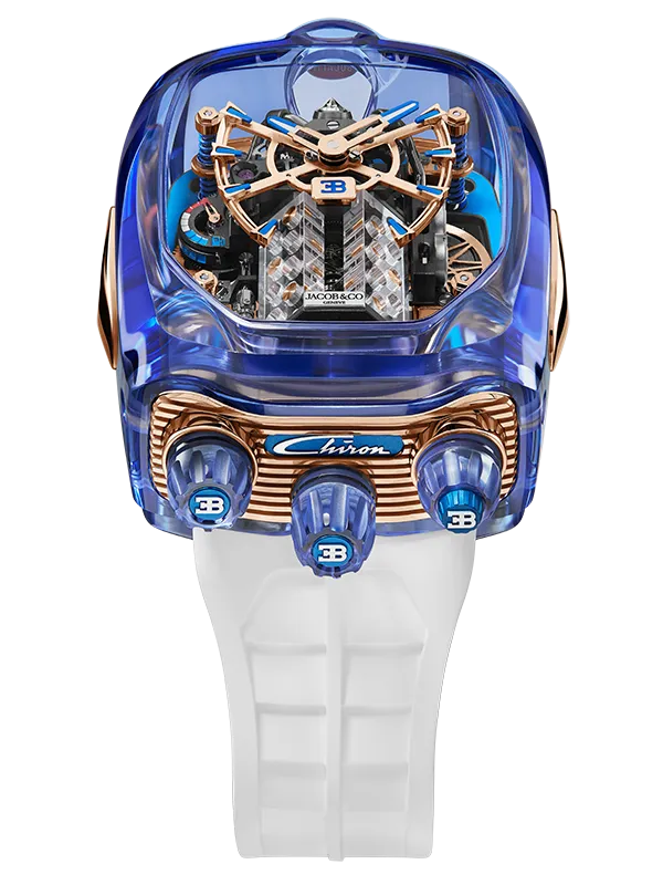 Bugthtatti Chiron Blue Sapphire Crystal timepiece