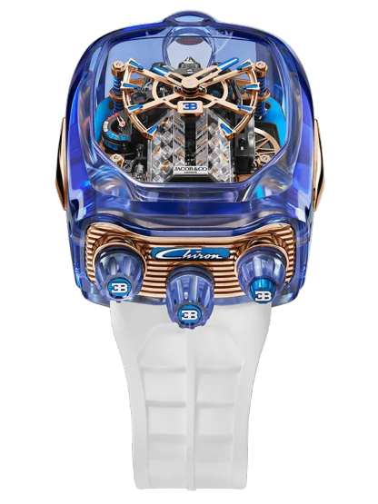 Bugthtatti Chiron Blue Sapphire Crystal timepiece